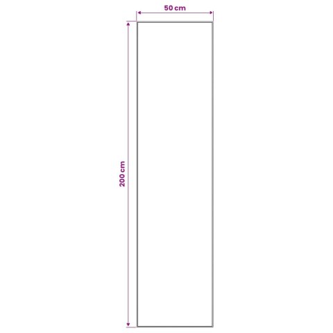 VidaXL Chodnik dywanowy LESAKA brązowy 50 x 200 cm Aksamit diamentowy
