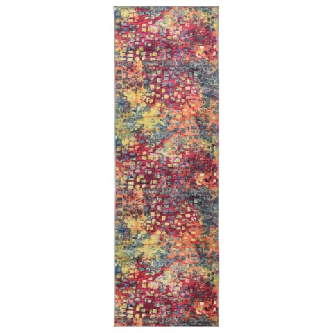 VidaXL Chodnik dywanowy LESAKA kolorowy 100 x 350 cm