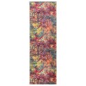VidaXL Chodnik dywanowy LESAKA kolorowy 80 x 250 cm Aksamit diamentowy