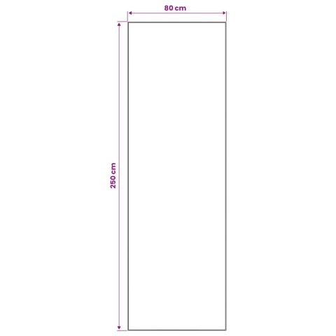 VidaXL Chodnik dywanowy ORIZ 1150 gsm Czarny wzór siatkowy