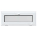 VidaXL Biała wewnętrzna kolor okna piwnicznego RISOR 105 x 40 cm