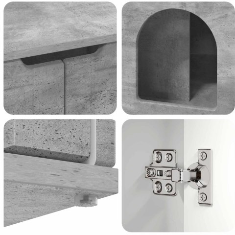 VidaXL Koty Dom Betonowy 85 x 55 x 50,5 cm Drewno inżynieryjne