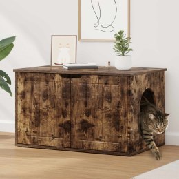 VidaXL Koty Dom Dąb wędzony 85 x 55 x 50,5 cm Drewno inżynieryjne