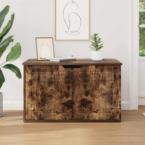 VidaXL Koty Dom Dąb wędzony 85 x 55 x 50,5 cm Drewno inżynieryjne