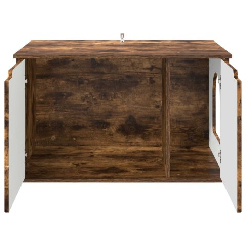 VidaXL Koty Dom Dąb wędzony 85 x 55 x 50,5 cm Drewno inżynieryjne