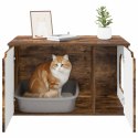 VidaXL Koty Dom Dąb wędzony 85 x 55 x 50,5 cm Drewno inżynieryjne