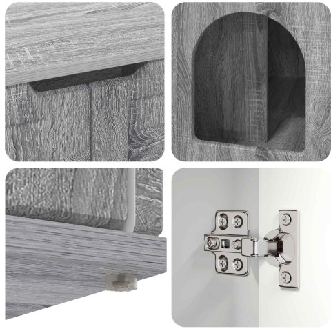 VidaXL Koty Dom Szary Sonoma 85 x 55 x 50,5 cm Drewno inżynieryjne