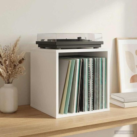 VidaXL Pudełko na albumy winylowe 2 szt. Biały 37 x 36,5 x 38 cm