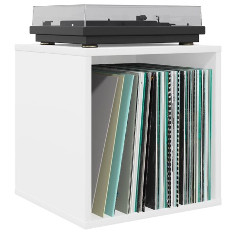 VidaXL Pudełko na albumy winylowe 2 szt. Biały 37 x 36,5 x 38 cm