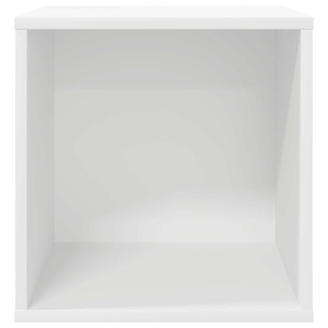 VidaXL Pudełko na albumy winylowe 2 szt. Biały 37 x 36,5 x 38 cm