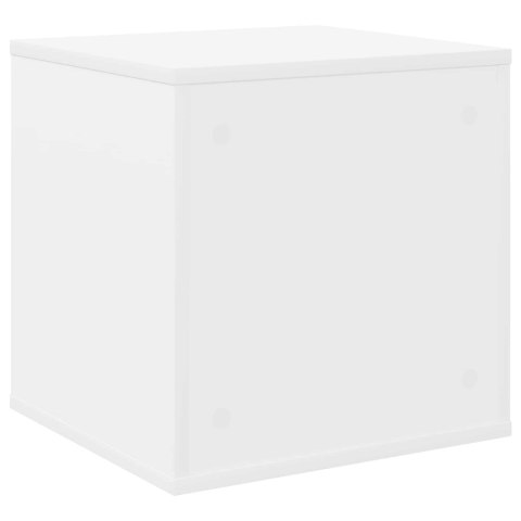 VidaXL Pudełko na albumy winylowe 2 szt. Biały 37 x 36,5 x 38 cm
