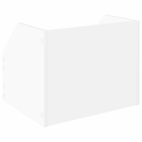 PUDEŁKO NA ALBUMY WINYLOWE 2 SZT. BIAŁY 38 X 30 X 29 CM