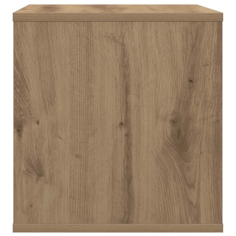 PUDEŁKO NA ALBUMY WINYLOWE DĄB ARTISAN 37 X 36,5 X 38 CM