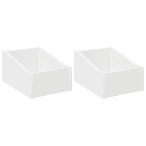 PUDEŁKO NA PŁYTY LP 2 SZT. BIAŁY 23 X 33 X 16 CM