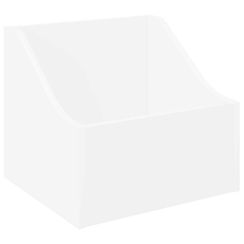 VidaXL Pudełko na płyty LP 2 szt. Biały 37 x 33 x 32 cm