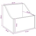 VidaXL Pudełko na płyty LP 2 szt. Biały 37 x 33 x 32 cm