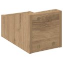 VidaXL Pudełko na płyty LP 2 szt. Dąb artisan 18 x 32 x 18 cm