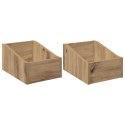VidaXL Pudełko na płyty LP 2 szt. Dąb artisan 23 x 33 x 16 cm