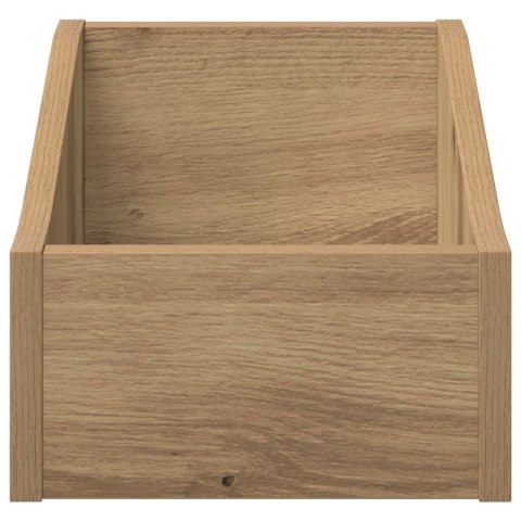 VidaXL Pudełko na płyty LP 2 szt. Dąb artisan 23 x 33 x 16 cm