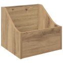 VidaXL Pudełko na płyty LP 2 szt. Dąb artisan 37 x 33 x 32 cm