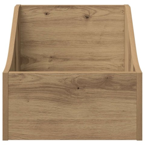 VidaXL Pudełko na płyty LP 2 szt. Dąb artisan 37 x 33 x 32 cm