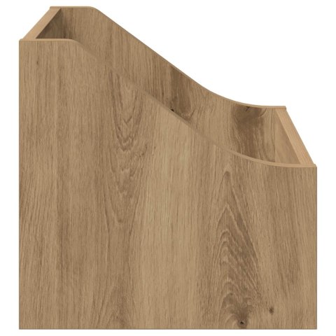 VidaXL Pudełko na płyty LP 2 szt. Dąb artisan 37 x 33 x 32 cm