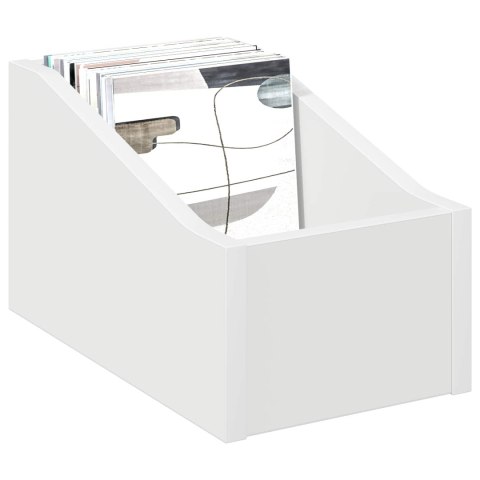 VidaXL Pudełko na płyty LP Biały 18 x 32 x 18 cm Drewno inżynieryjne