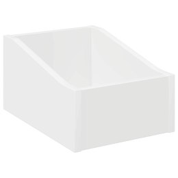 VidaXL Pudełko na płyty LP Biały 23 x 33 x 16 cm Drewno inżynieryjne