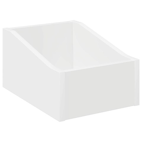 VidaXL Pudełko na płyty LP Biały 23 x 33 x 16 cm Drewno inżynieryjne