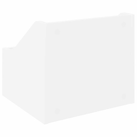 PUDEŁKO NA PŁYTY LP BIAŁY 37 X 33 X 32 CM DREWNO INŻYNIERYJNE