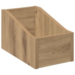 VidaXL Pudełko na płyty LP Dąb artisan 18 x 32 x 18 cm