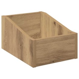 VidaXL Pudełko na płyty LP Dąb artisan 23 x 33 x 16 cm