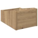 VidaXL Pudełko na płyty LP Dąb artisan 23 x 33 x 16 cm
