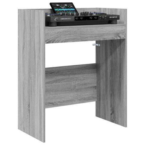 VidaXL Stół DJ-ski Szary Sonoma 62 x 45 x 102 cm Drewno inżynieryjne