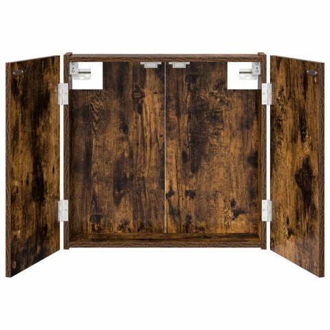VidaXL Szafka na tarczę do rzutków Dąb wędzony 56 x 12 x 53,5 cm