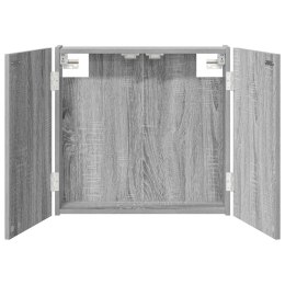 VidaXL Szafka na tarczę do rzutków Szary Sonoma 56 x 12 x 53,5 cm