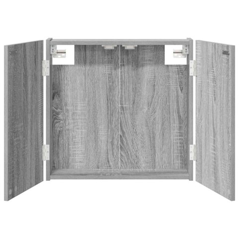 VidaXL Szafka na tarczę do rzutków Szary Sonoma 56 x 12 x 53,5 cm