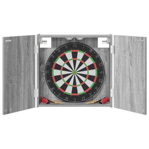 VidaXL Szafka na tarczę do rzutków Szary Sonoma 56 x 12 x 53,5 cm