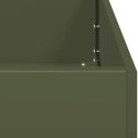 VidaXL Donica, oliwkowa, 200x40x80 cm, stal walcowana na zimno