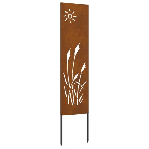 VidaXL Ekran zapewniający prywatność w ogrodzie Rdzawy 32 x 140 cm