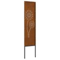 VidaXL Ekran zapewniający prywatność w ogrodzie Rdzawy 32 x 140 cm