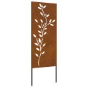 VidaXL Ekran zapewniający prywatność w ogrodzie Rdzawy 50 x 140 cm