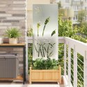 VidaXL Ekran zapewniający prywatność w ogrodzie Srebrny 50 x 140 cm