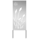VidaXL Ekran zapewniający prywatność w ogrodzie Srebrny 50 x 140 cm