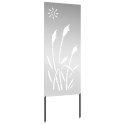 VidaXL Ekran zapewniający prywatność w ogrodzie Srebrny 50 x 140 cm