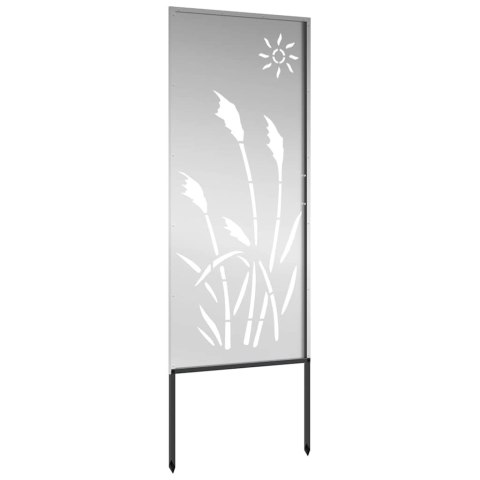 VidaXL Ekran zapewniający prywatność w ogrodzie Srebrny 50 x 140 cm