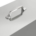 VidaXL Karmnik dla kur Srebrny 42 x 20,5 x 33 cm 15 kg