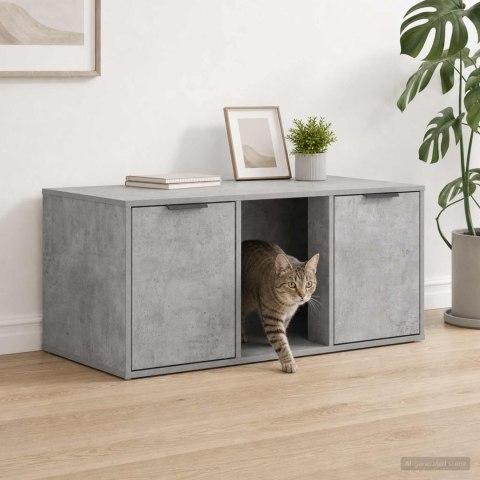 VidaXL Meble dla kota Betonowy szary 100 x 49 x 45 cm