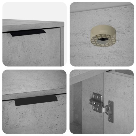 VidaXL Meble dla kota Betonowy szary 100 x 49 x 45 cm