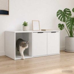 VidaXL Meble dla kota Biały 100 x 49 x 45 cm Drewno inżynieryjne